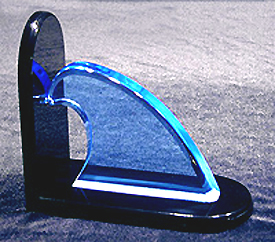 Acrylic Wave Bookend